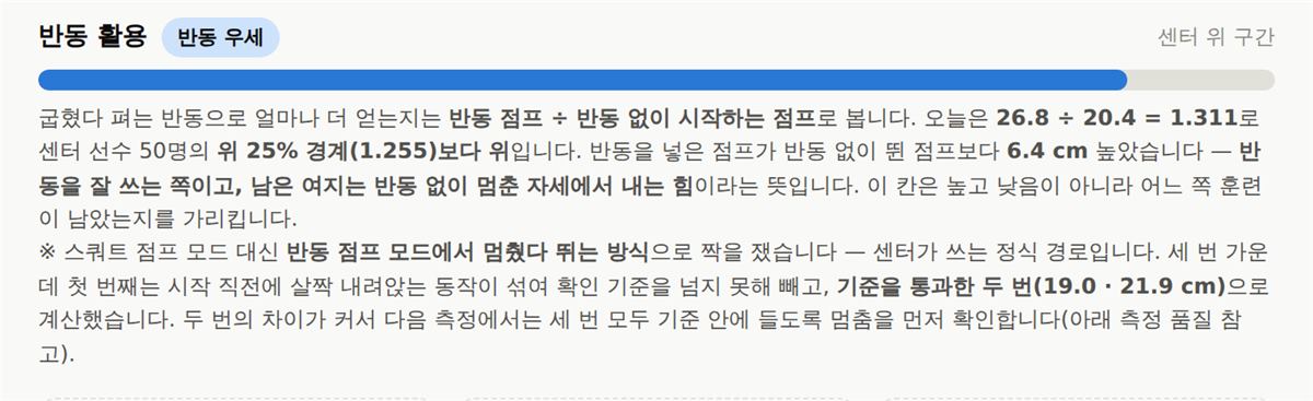 능력치 — 반동 활용